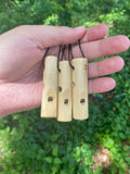 Handmade cardinal and mockingbird songbird whistle | traditional wooden bird call crafted by Lumbee artisan RiverFlutes