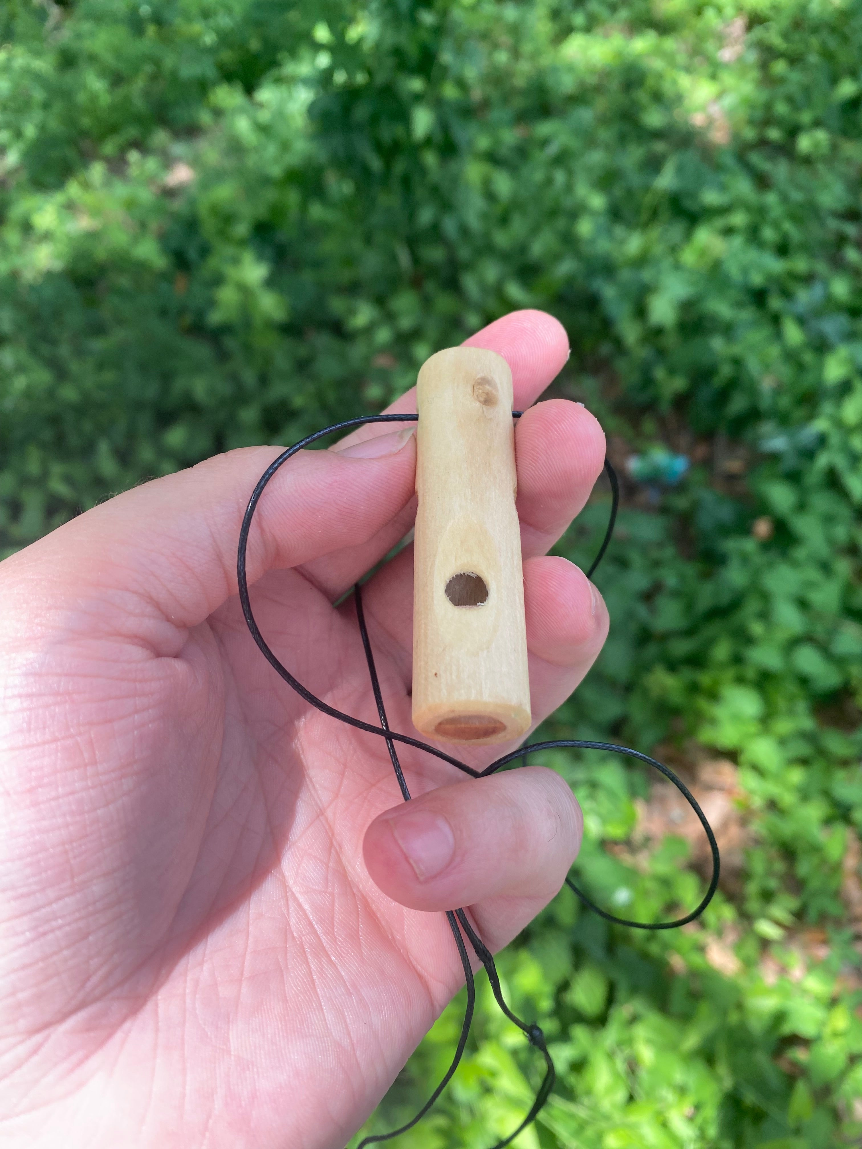 Handmade cardinal and mockingbird songbird whistle | traditional wooden bird call crafted by Lumbee artisan RiverFlutes